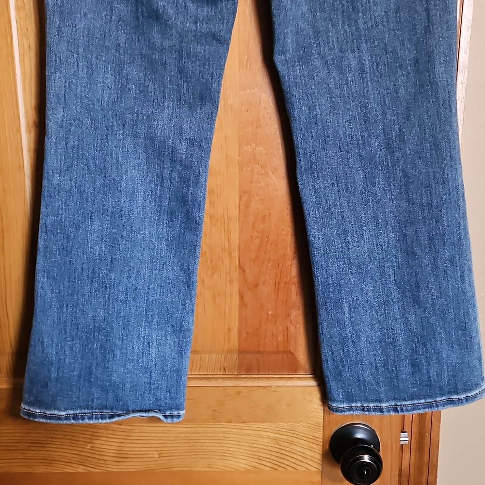 Pistola High-Rise Kick Flare Cropped Distressed Denim Jeans - Picture 6 of 11